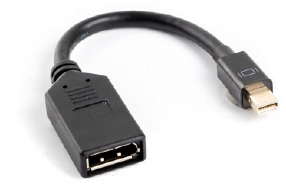 Кабел Lanberg Adater Mini Display port(м) към Display port(ж), 10см | AD-0003-BK