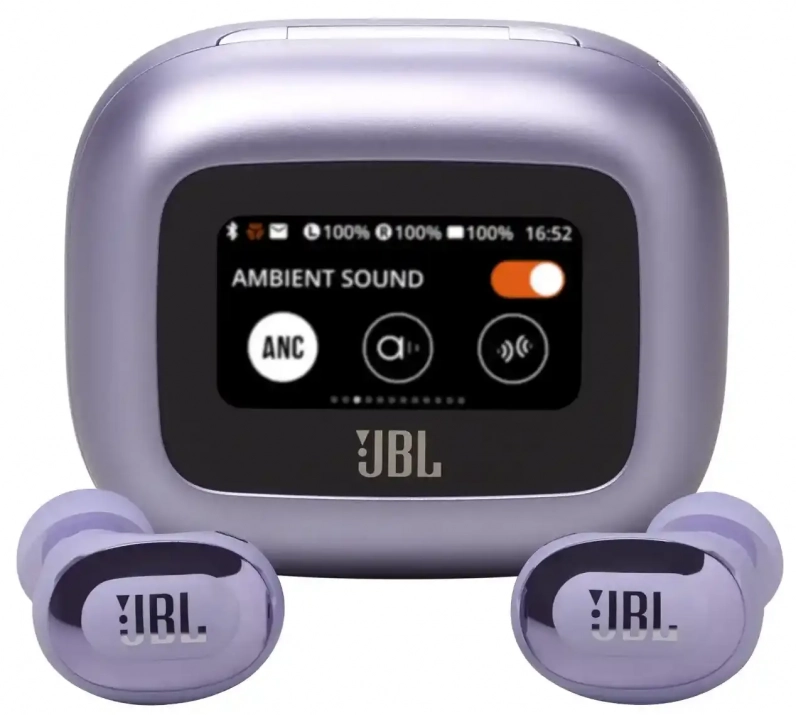 Безжични Bluetooth слушалки JBL Live Buds 3, TWS, ANC, Лилави | JBLLIVEBUDS3PUR 1