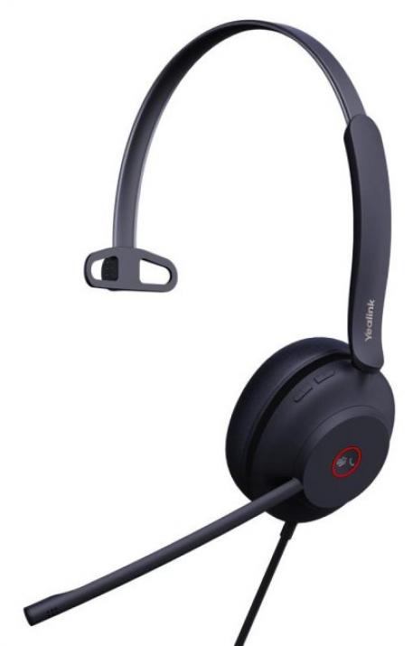 Моно слушалка Yealink UH37, USB-A, MS, Черна | 1308103 1
