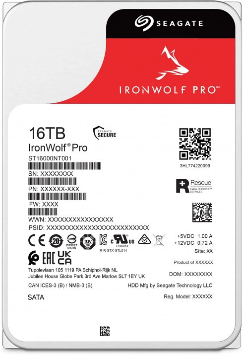 Seagate Ironwolf PRO NAS 16TB HDD 3.5" SATA | ST16000NT001 1