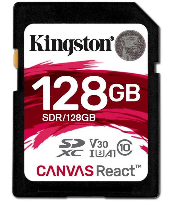 Карта памет Kingston Canvas React, 128GB (KIN-SDR/128GB) • 74266 ⋙ Цена