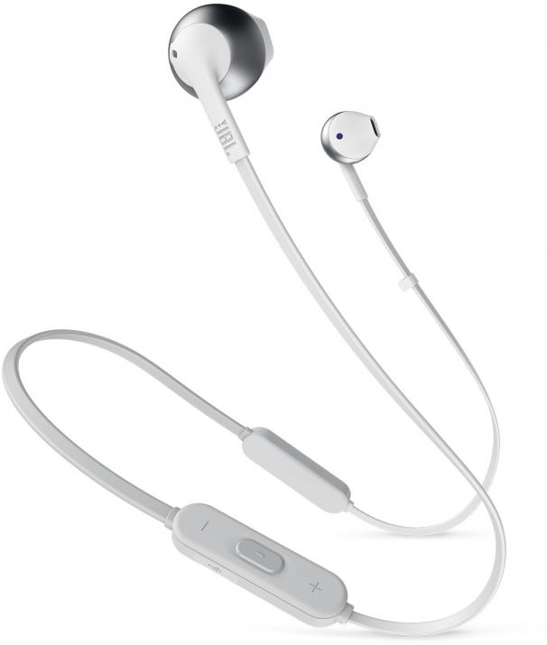 Безжични Bluetooth Слушалки JBL T205BT, Сребрист | JBL-T205BT-SIL 1