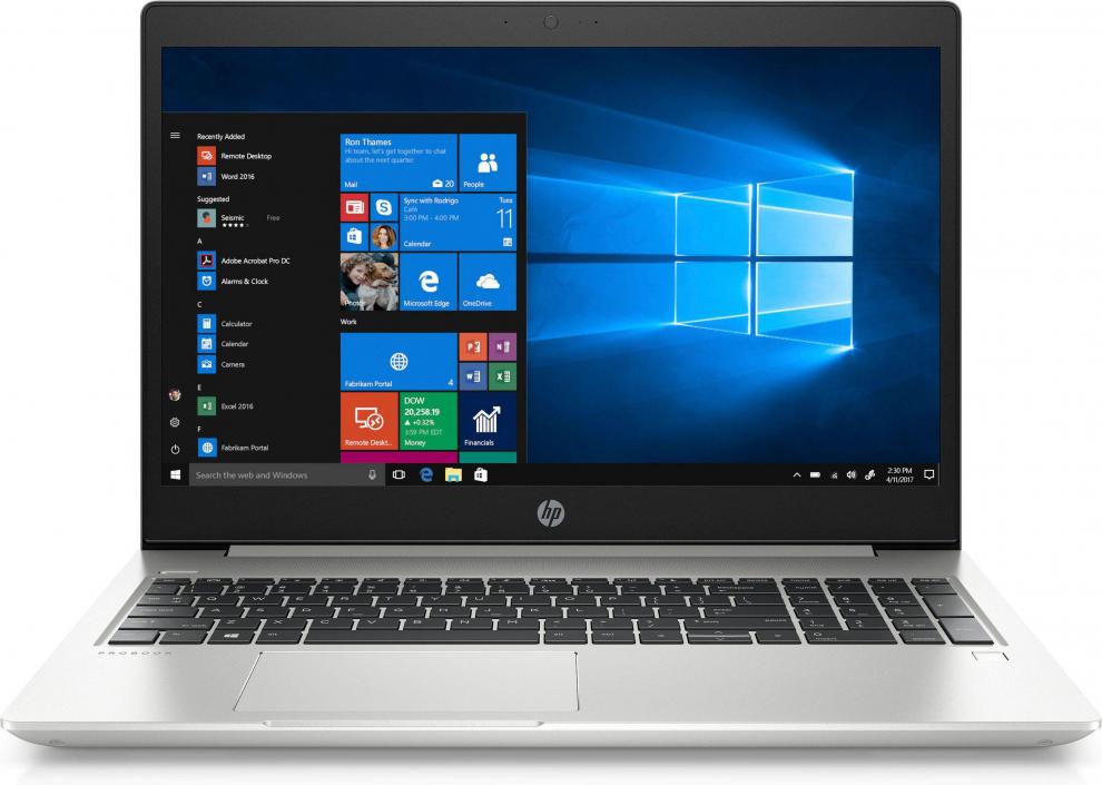 UPGRADED Лаптоп HP ProBook 450 G6 | 5PQ55EA | 15.6" FHD IPS, i5-8265U, 12GB RAM, 256GB SSD, Win 10 Pro, Сребрист 1