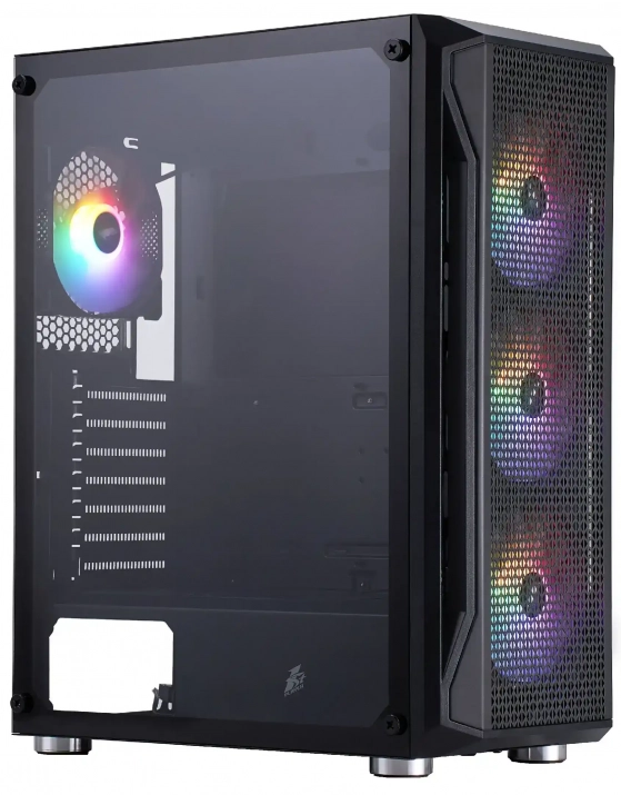 1stPlayer Firebase X5 RGB V2, 4 Fans, Black | X5-BK-4F1 1