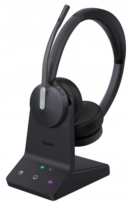 Безжични Bluetooth слушалки Yealink WH64, MS, Noise Cancellation, DECT,  Черни | 1208674 1