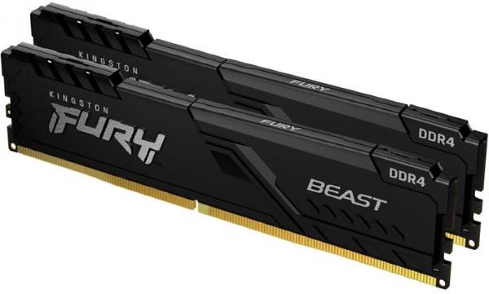 Kingston FURY Beast Black 16GB(2x8GB) DDR4 3200MHz KF432C16BBK2/16