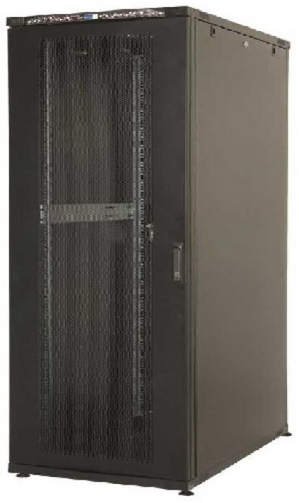 Свободно стоящ комуникационен шкаф Lande CK 36U 19" (600x1000 mm), перфорирана врата, Черен | LN-CS36U6010-BL 1