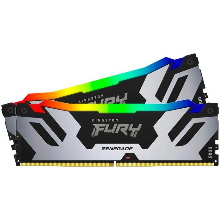 Kingston Fury Renegade Silver RGB 32GB(2x16GB) DDR5 6400MHz KF564C32RSAK2-32