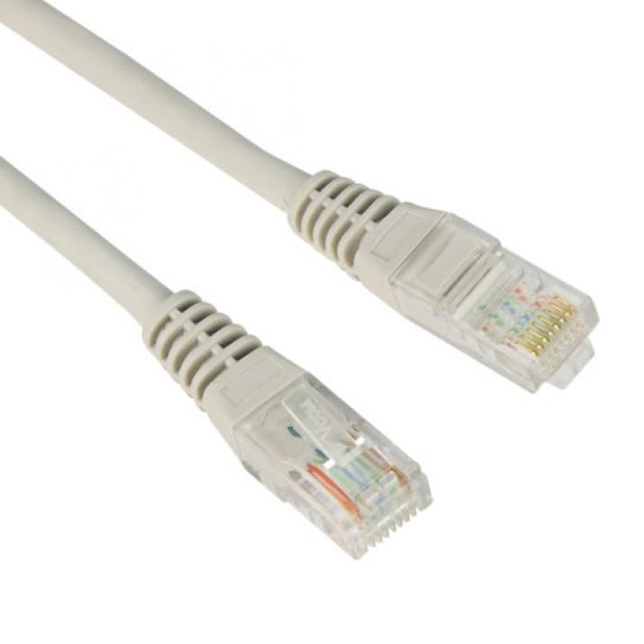 Кабел VCom LAN UTP Cat5e Patch Cable, Сив, 10м | NP512B-10m