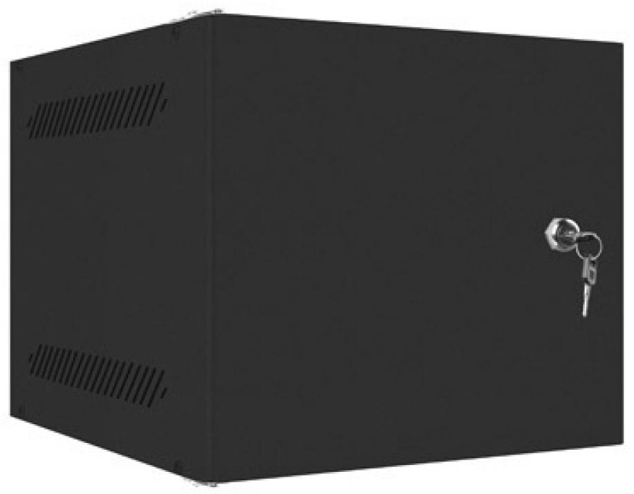 Комуникационен шкаф Lanberg 10" 6U (280x310), свободно стоящ, Черен | WF10-2306-00B 1