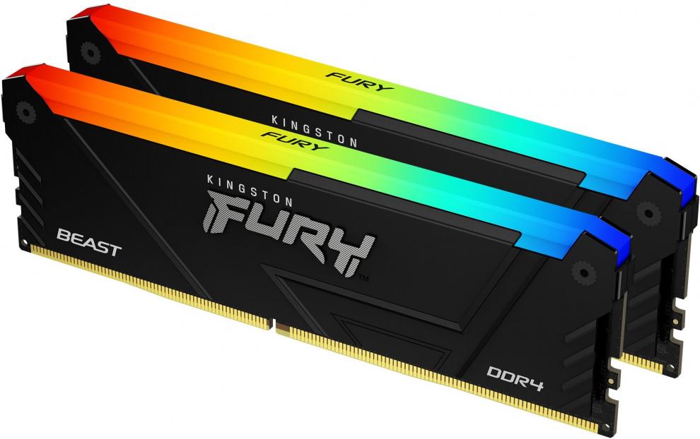 Kingston FURY Beast Black RGB 32GB(2x16GB) DDR4 3600MHz CL18 | KF436C18BB2AK2/32 1