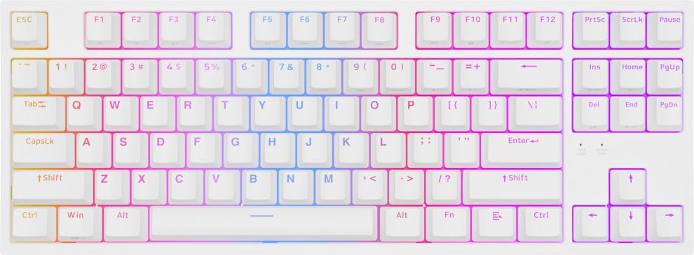 Геймърска клавиатура Genesis Thor 404 TKL RGB, Yellow Switch, White | NKG-2070 1