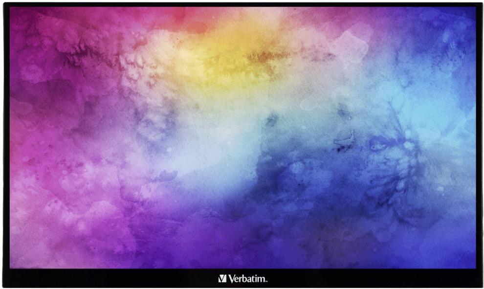 Тъч монитор Verbatim PMT-15, 15.6", IPS, FHD (1920 x 1080), 60Hz, 6ms, Черен | 49592 1