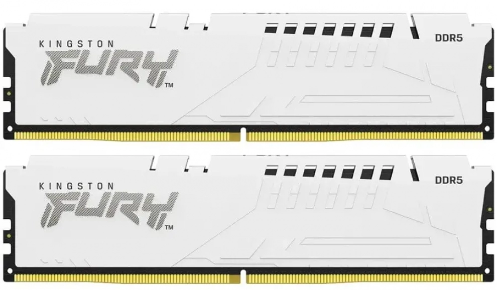Kingston FURY Beast White 32GB (2 x 16GB) DDR5 6000MHz CL30 | KF560C30BWEK2-32 1