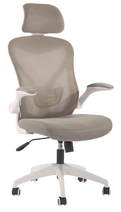 Ергономичен офис стол RFG Jolly White HB - Сив 1