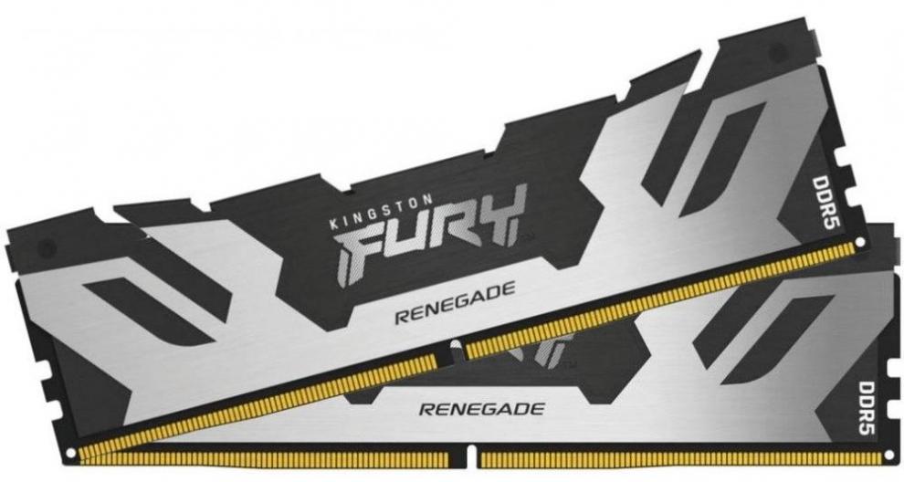 Kingston Fury Renegade Silver 32GB (2 x 16GB) DDR5 CL32 6400MHz | KF564C32RSK2-32 1