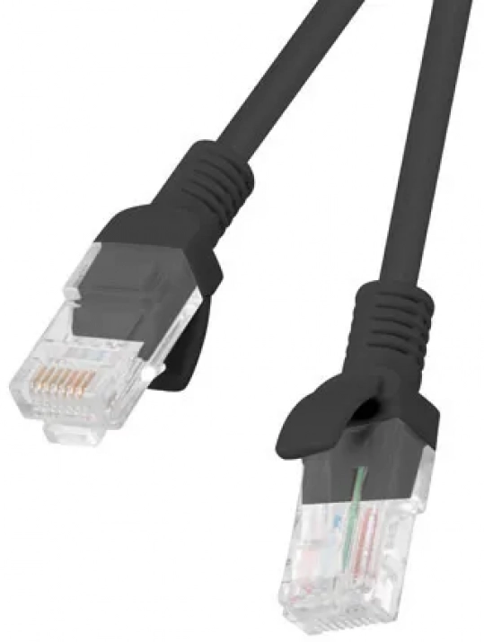 Пач кабел Lanberg RJ-45 към RJ-45, CAT.6, 5 метра, Черен | PCU6-10CC-0500-BK 1