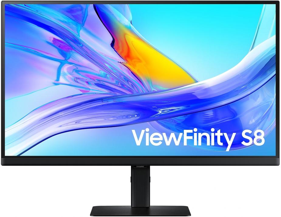 Монитор Samsung ViewFinity S8 S80UD, 37", VA, 4K UHD (3840 x 2160), 60Hz, 5ms, HDR, Черен | LS37D800UAUXEN 1