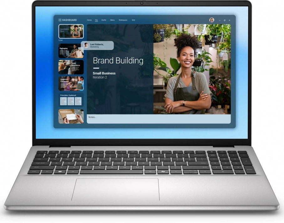 Dell 16 DC16251, 16" FHD+ IPS, Intel Core 7 150U, 16GB, 512GB SSD, Win 11 Pro, Aluminum, Silver | DC16251_RPLU-R_005_S 1