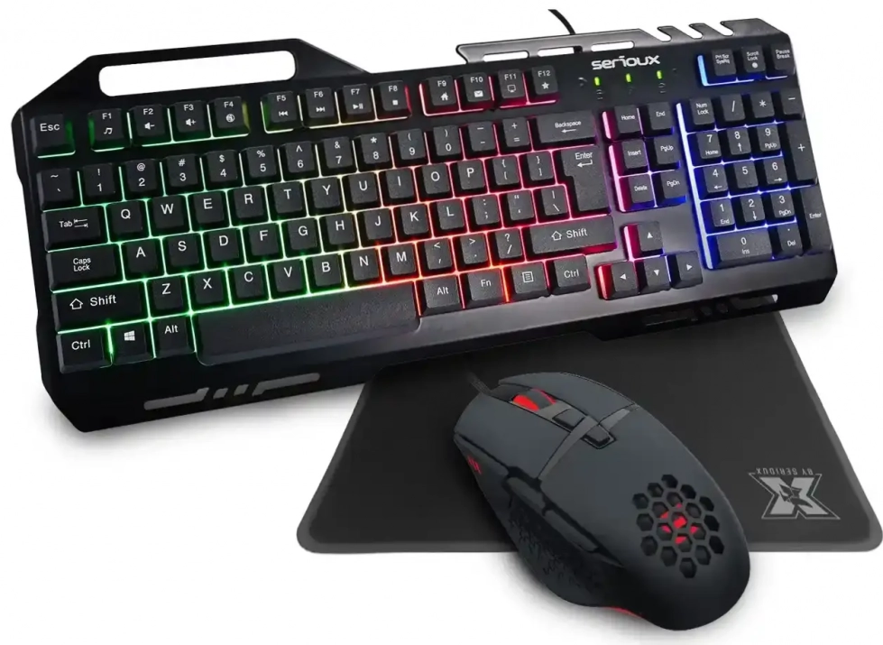 Геймърски комплект Serioux TOBIS 3-in-1, Черен  1