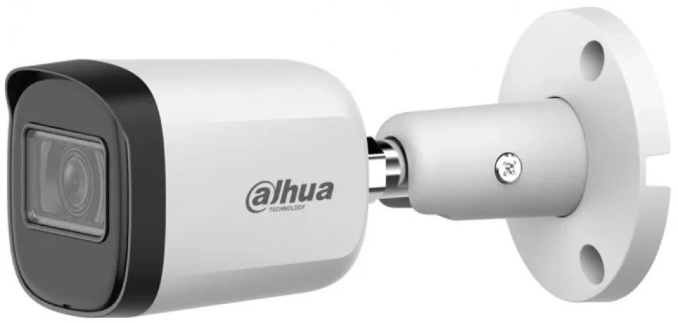 HDCVI Kамера за вътрешно и външно видеонаблюдение Dahua, 5 Megapixel, 2.8 мм, Бяла | HAC-B2A51-U-0280B-S2 1