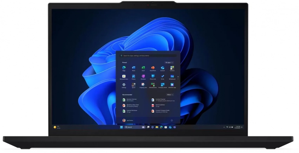 Lenovo ThinkPad T16 G4, 16.0" WUXGA IPS, Intel Core Ultra 5 225U, 32GB, 1TB SSD, Win 11 Pro, Black | 21QE0036BM 1