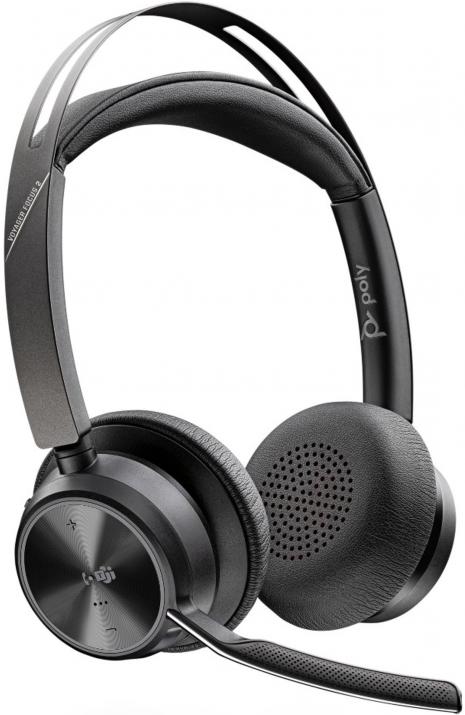 Безжични Bluetooth слушалки HP Poly Voyager Focus 2, MS, USB-C/A, Черни | 9T9J4AA 1