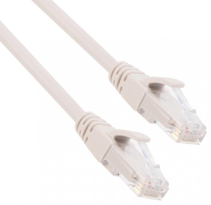 Кабел VCom NP612B, LAN UTP CAT6 Patch Cable, 20м, Сив | NP612B-20m 1