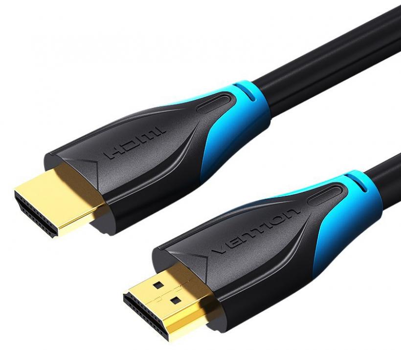 Кабел Vention AACBN, HDMI M/M, v2.0, 4K/60Hz Gold, 15м, Черен  1