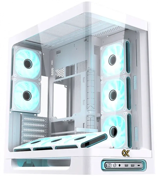 Xigmatek Heaven Air, Middle Tower, 8 Fans, Arctic White | EN49606 1