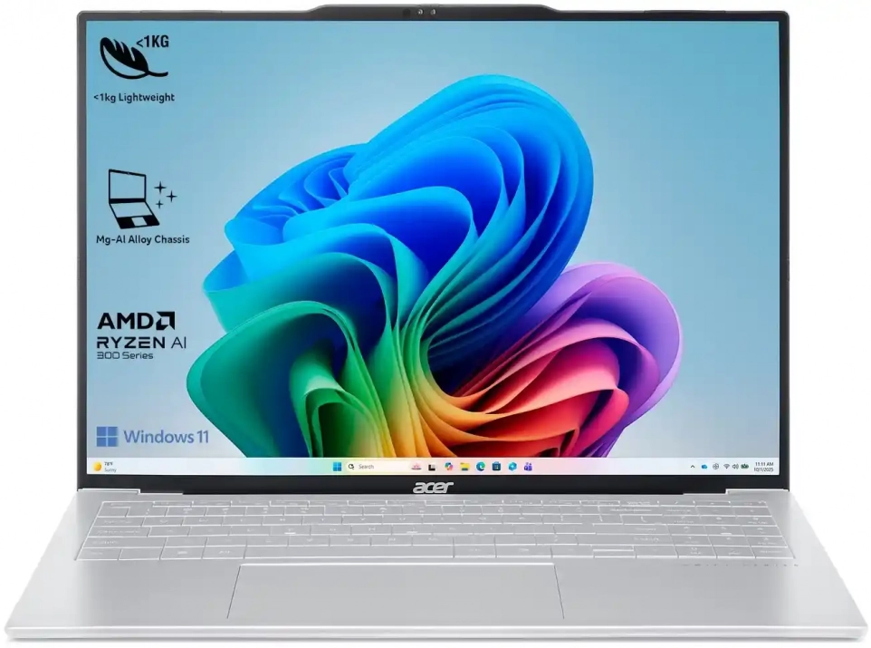 Acer Swift Air 16 OLED SFA16-61M-R3XW, 16", WUXGA, OLED, AMD Ryzen AI 7 350, 16GB, 1TB SSD, Win 11 Home, Silver | NX.DHYEX.004 1