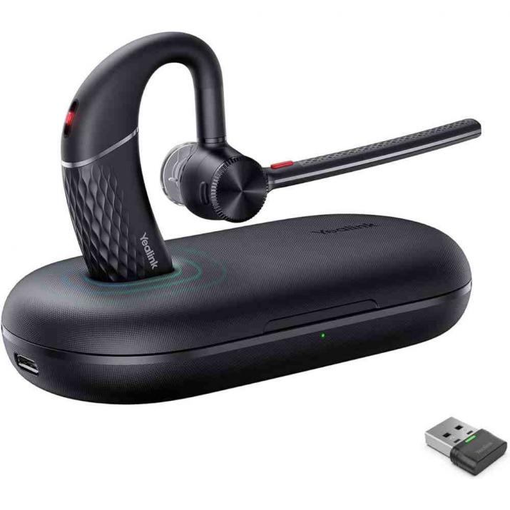 Безжична Bluetooth Handsfree слушалка Yealink BH71 Pro, USB-C/А, с кейс за зареждане, Черна | 1208709 1