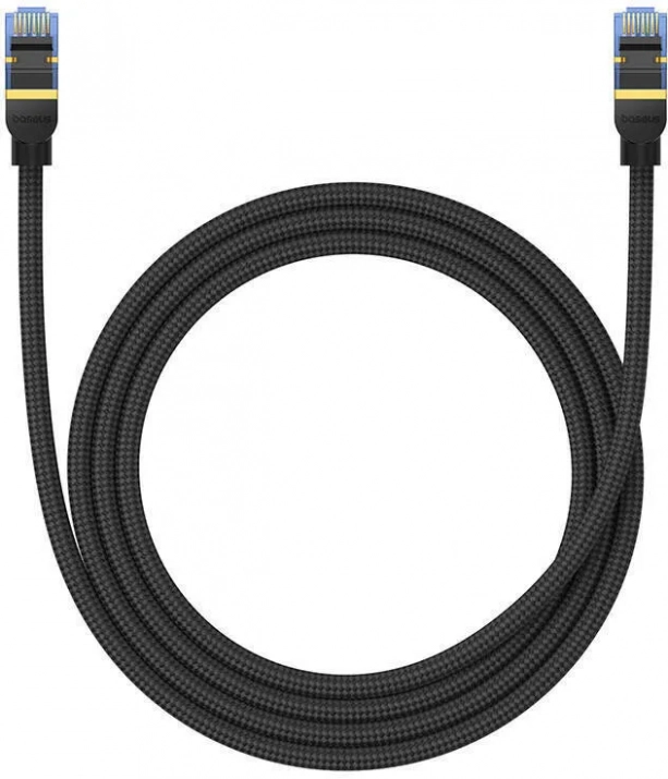 Мрежов кабел Baseus, Cat7, RJ-45 към RJ-45, 10Gbps, 1.5м, Черен | B0013320B111-02 1