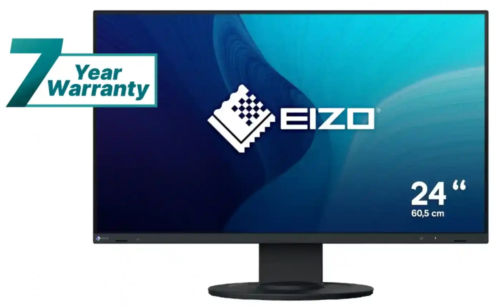 Монитор EIZO FlexScan EV2400R, 23.8", IPS, FHD (1920 x 1080), 100Hz, 5ms, Черен 1
