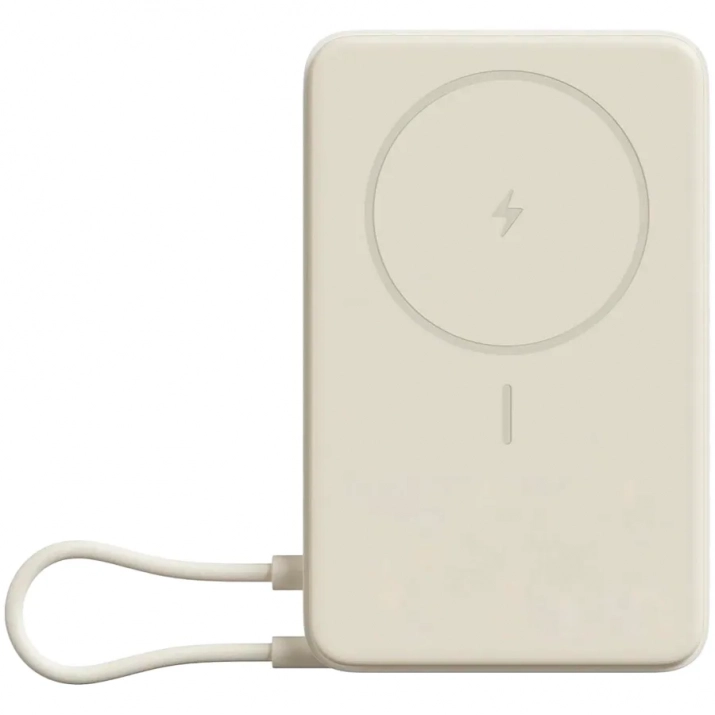 Външна батерия Xiaomi Magnetic Power Bank 10000 mAh, 33W, с USB-C кабел и стойка, Бежова | BHR08PBGL 1