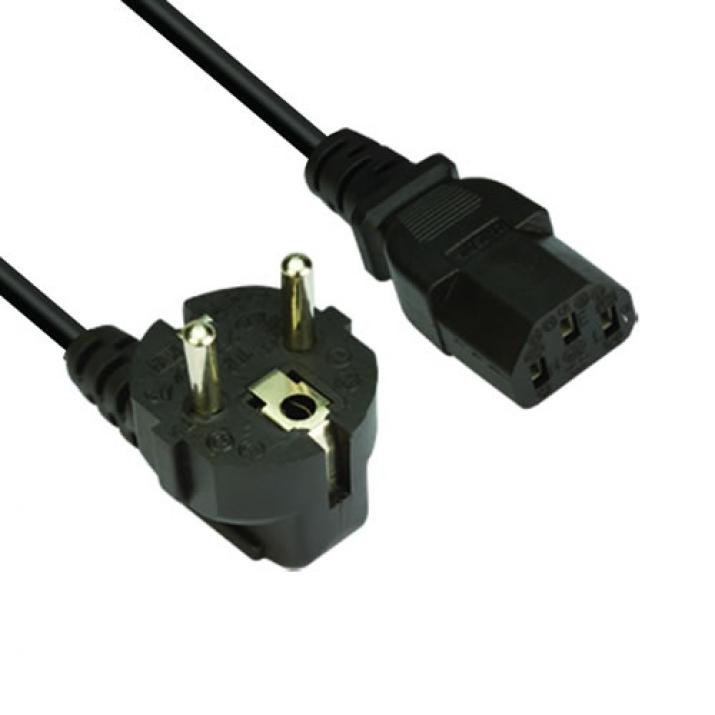 Захранващ кабел за компютър Makki CE021 schuko 220V, 10м, Черен | MAKKI-CE021-10.0m-0.5mm
