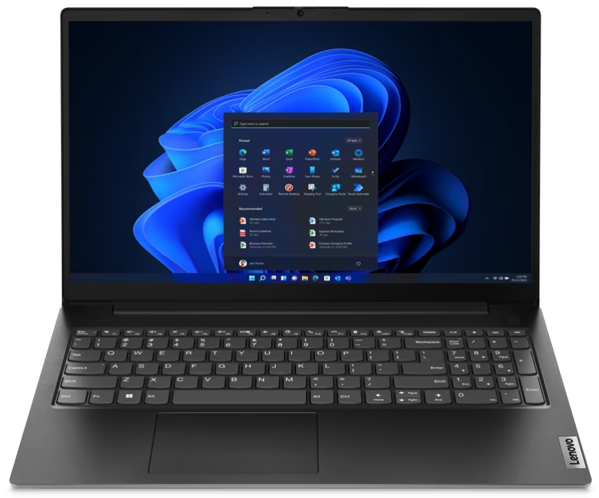 Lenovo V15 G4 AMN, 15.6" FHD, AMD Ryzen 5 7520U, 8GB, 512GB SSD, Win 11 Home, Black | 82YU00YVBM 1