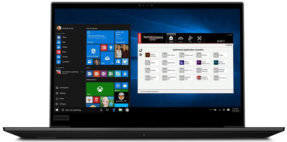 Lenovo ThinkPad P1 G3, 15.6", Touch, OLED, 4K UHD (3840 x 2160), i9-10885H, 32GB, 512GB SSD, Quadro T2000 4GB, Камера 1