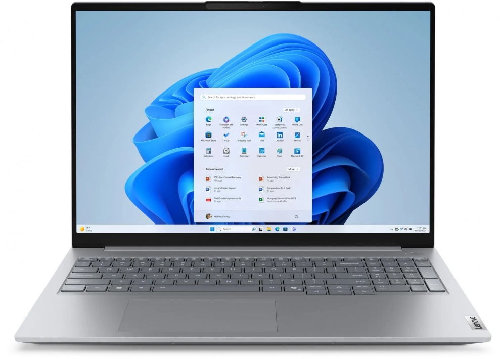 UPGRADED Lenovo ThinkBook 16 G8 IRL, 16" WUXGA IPS, Intel Core 3 100U, 16 GB, 256GB SSD, Luna Grey | 21SHA090BM, Win11Home 1
