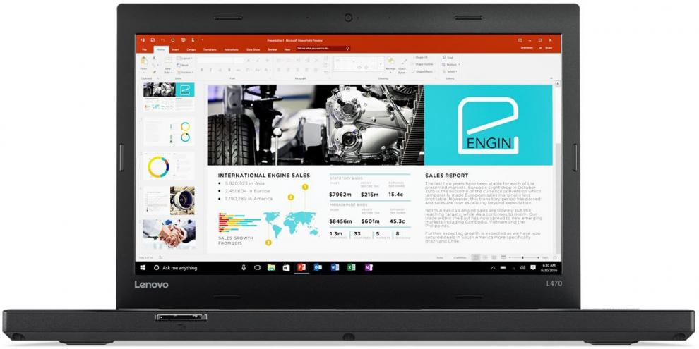 Lenovo ThinkPad L470, 14.0", IPS, FHD (1920 x 1080), i5-7200U, 8GB, 256GB SSD, Камера 1