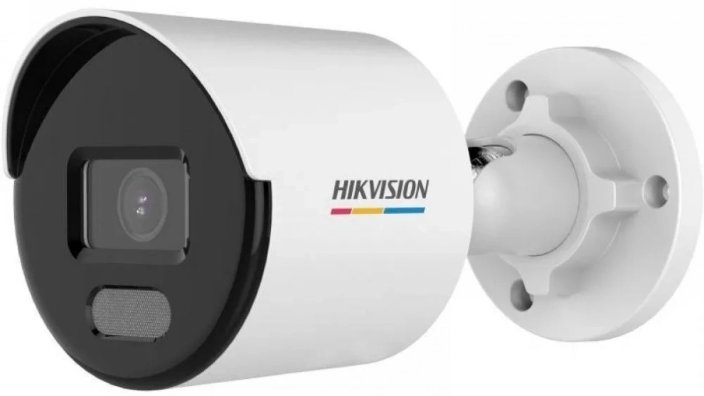 IP камера за вътрешно и външно видеонаблюдение Hikvision DS-2CD1047G2-LUF, 4MP, ColorVu, 2.8mm, Бяла 1