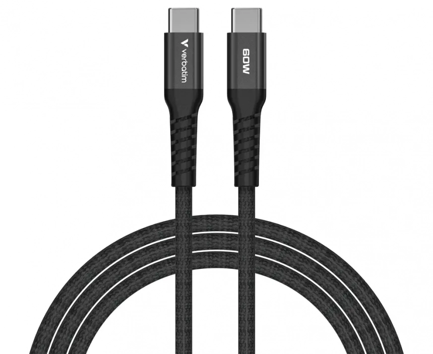Кабел Verbatim USB-C(м) към USB-C(м), 1.2m, 100W, Magnetic, Black | 31863 1