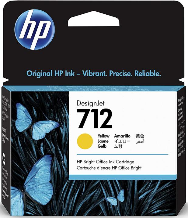 Мастило HP DesignJet 712, 29ml, Yellow | 3ED69A