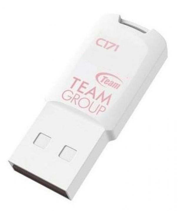 USB флаш памет Team Group C171, 64GB, USB 2.0, Бял | TC17164GB01 1