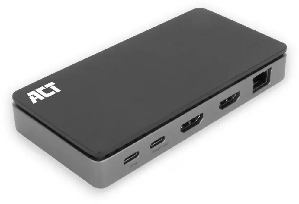 Докинг станция ACT AC7093, 8-in-1, USB Type-C, Черна/Сива 1