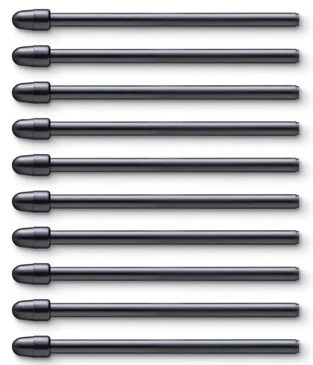 Черни накрайници за писалка за графичен таблет Wacom, 10 броя | ACK22211