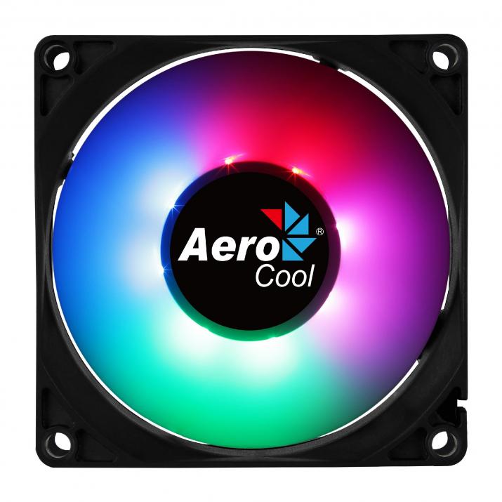 Вентилатор AeroCool Frost 8, 80 мм, Fixed RGB, Черен | ACF1-FS10117.11 1