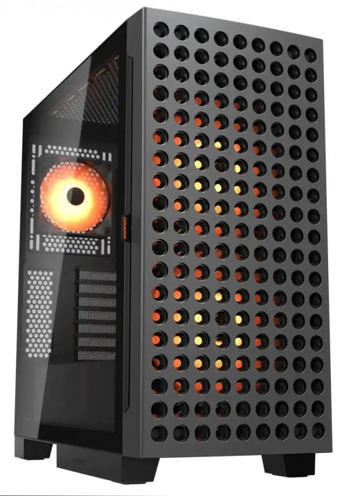 Cougar Airface ECO RGB, Mid Tower, 3 Fans, Black | CGR-5YA2B-RGB

 1