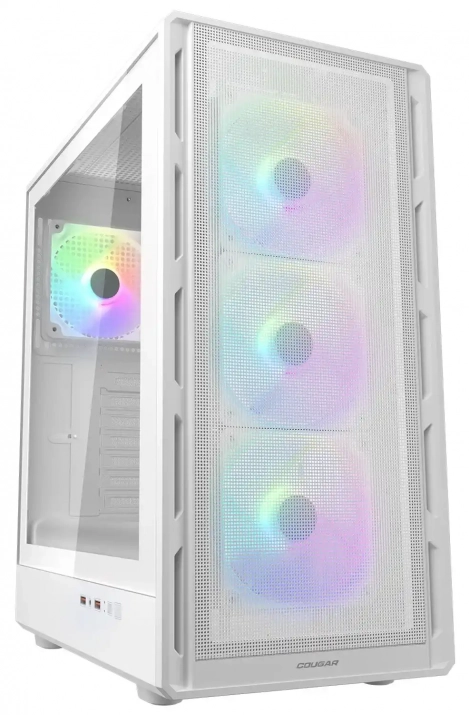 Cougar AIRFACE PURE RGB, Mid Tower, 4 Fans, White | CGR-2GA5W-RGB



 1