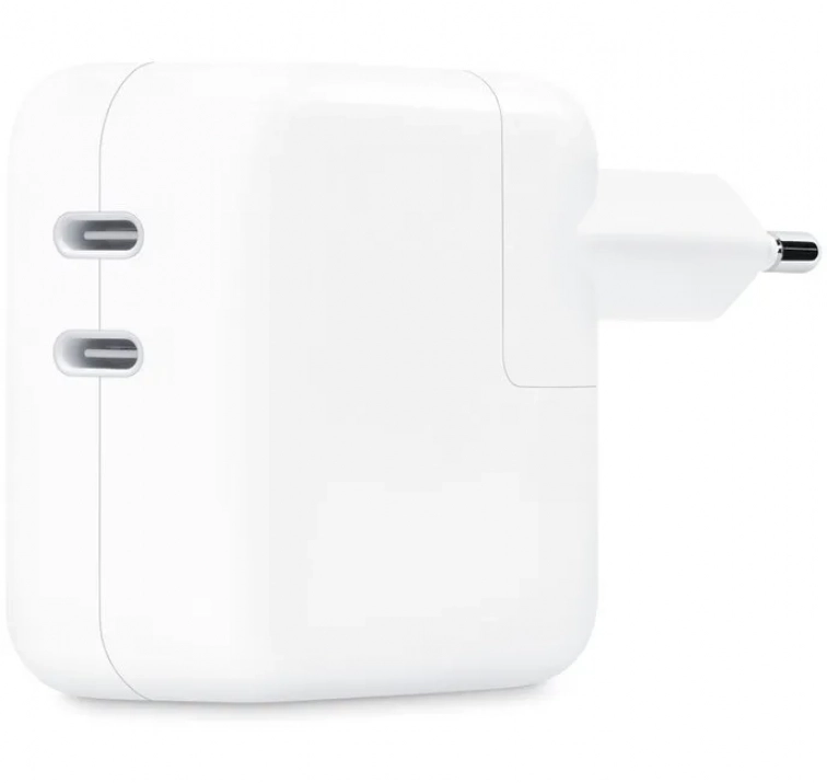 Зарядно устройство Apple 35W Dual, 2 x USB-C, Бяло | MW2K3ZM/A 1